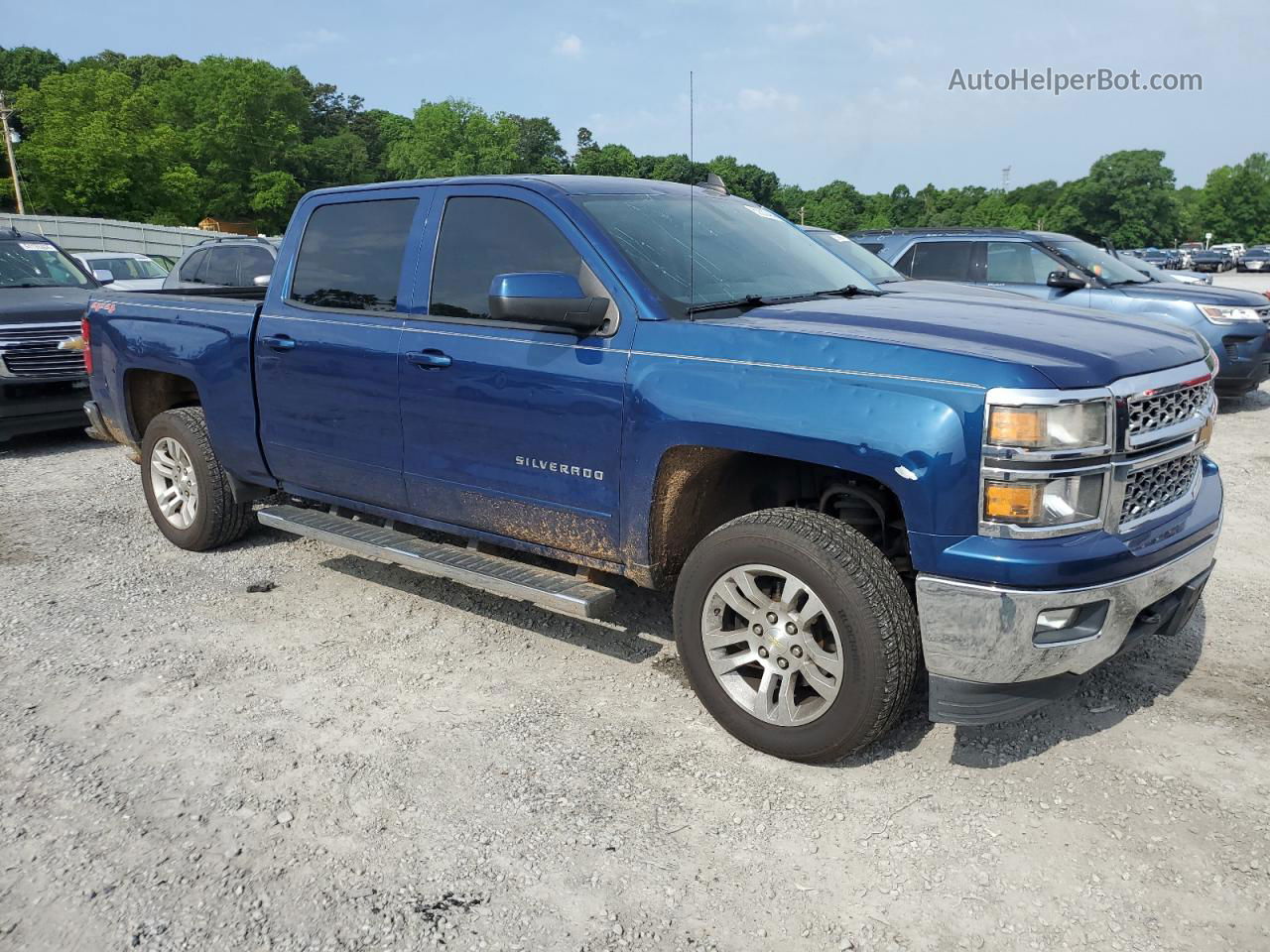 2015 Chevrolet Silverado K1500 Lt Blue vin: 3GCUKREC1FG530551