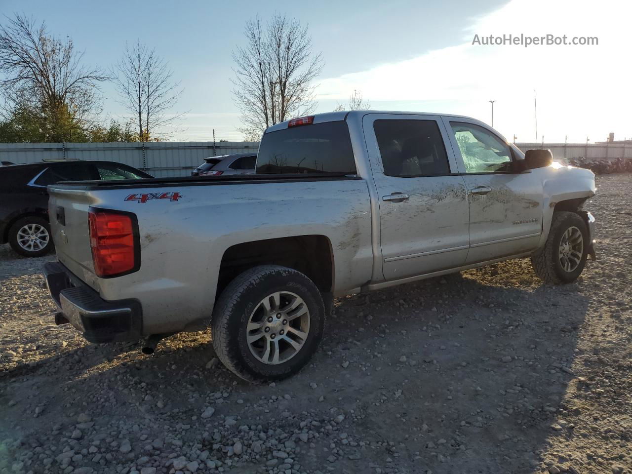 2016 Chevrolet Silverado K1500 Lt Серебряный vin: 3GCUKREC1GG261422