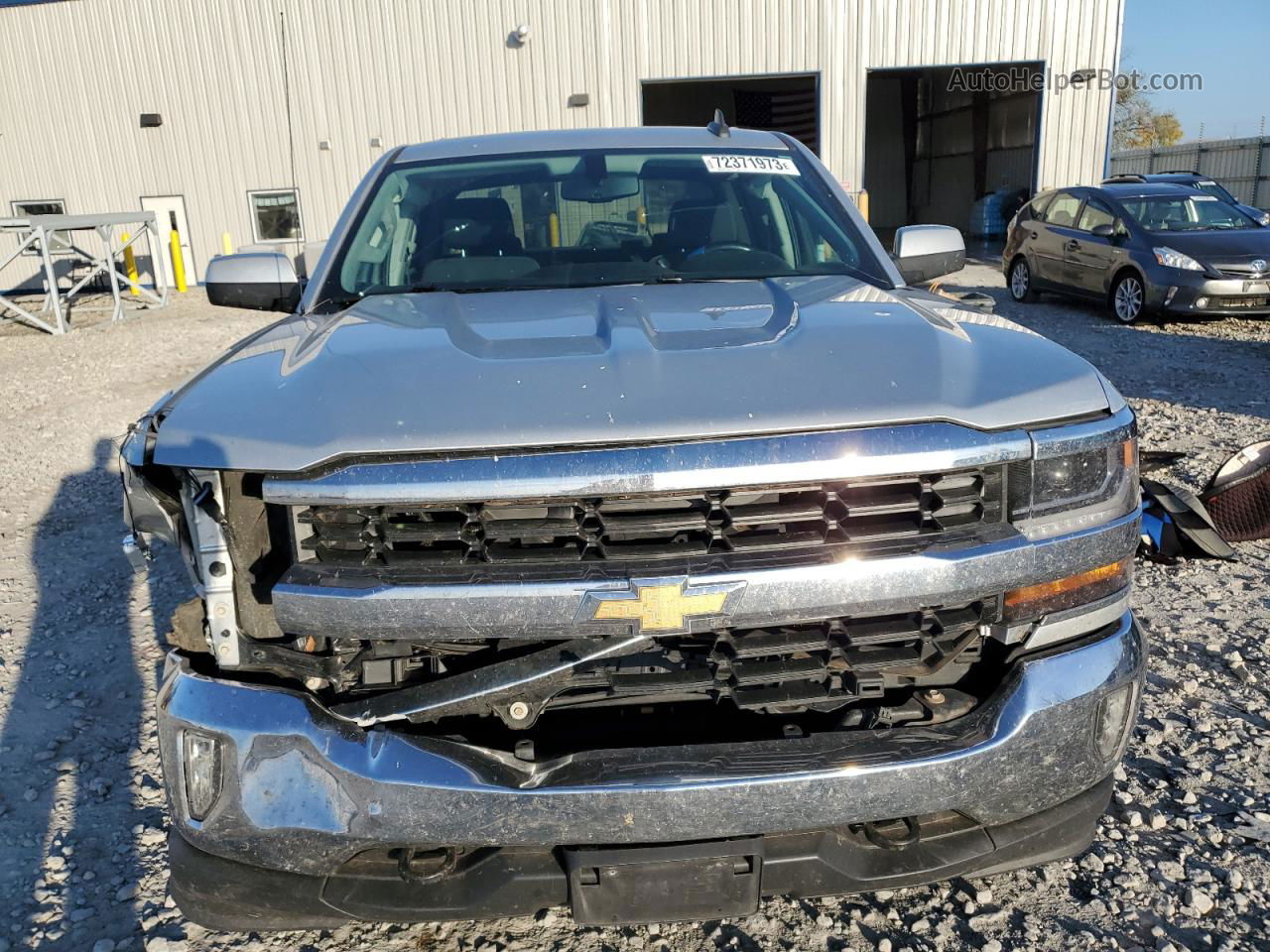 2016 Chevrolet Silverado K1500 Lt Silver vin: 3GCUKREC1GG261422