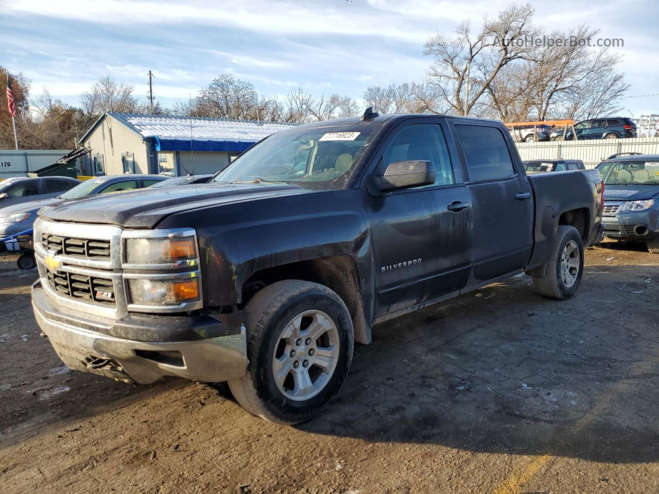 2015 Chevrolet Silverado K1500 Lt Black vin: 3GCUKREC2FG519462