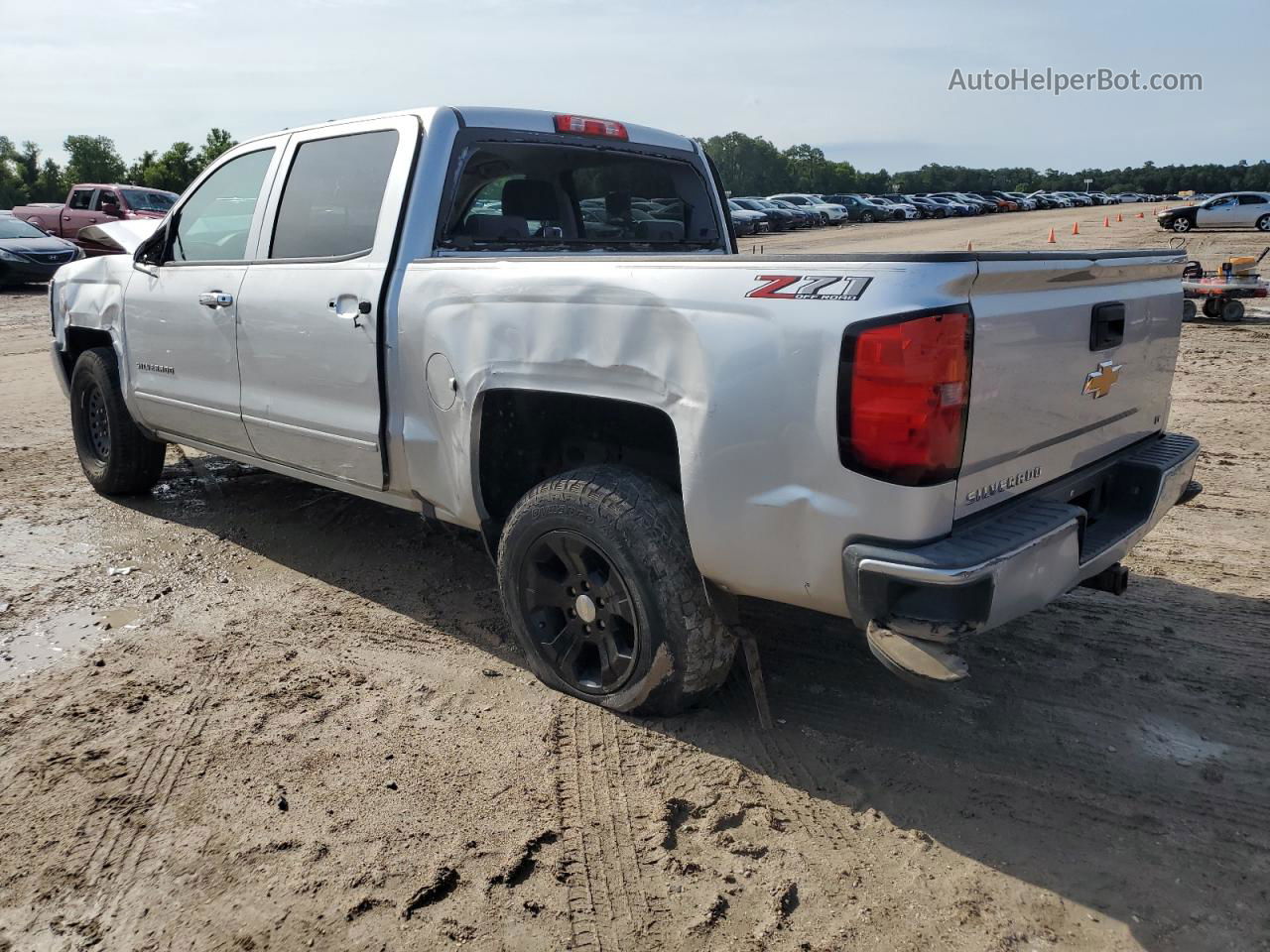 2018 Chevrolet Silverado K1500 Lt Silver vin: 3GCUKREC2JG308285