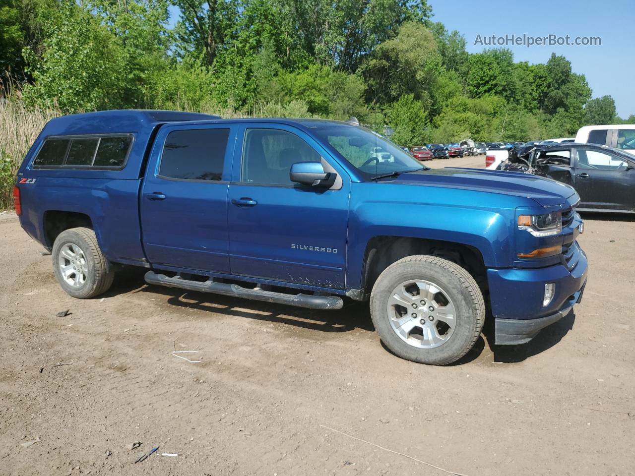 2018 Chevrolet Silverado K1500 Lt Blue vin: 3GCUKREC2JG474225