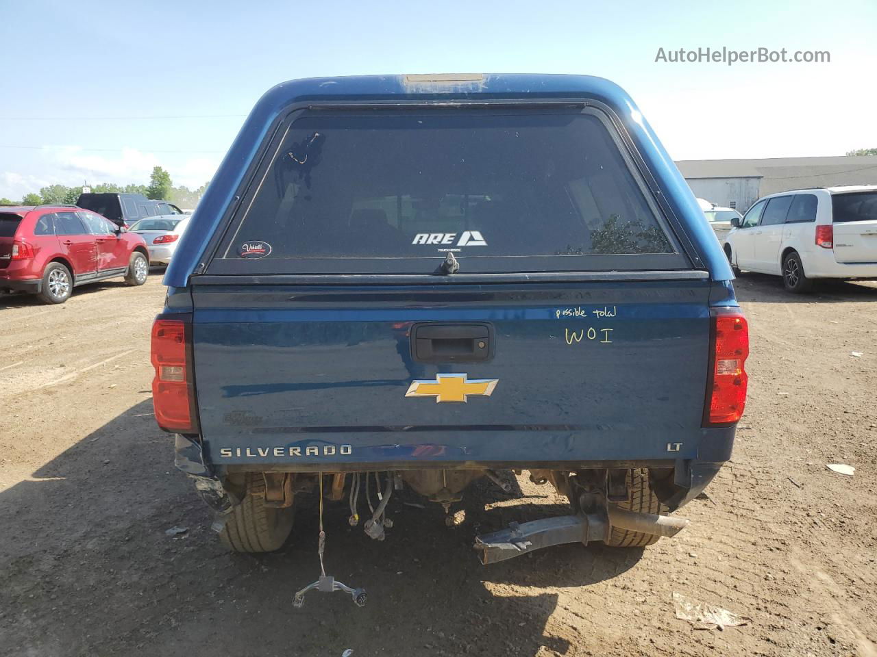 2018 Chevrolet Silverado K1500 Lt Blue vin: 3GCUKREC2JG474225