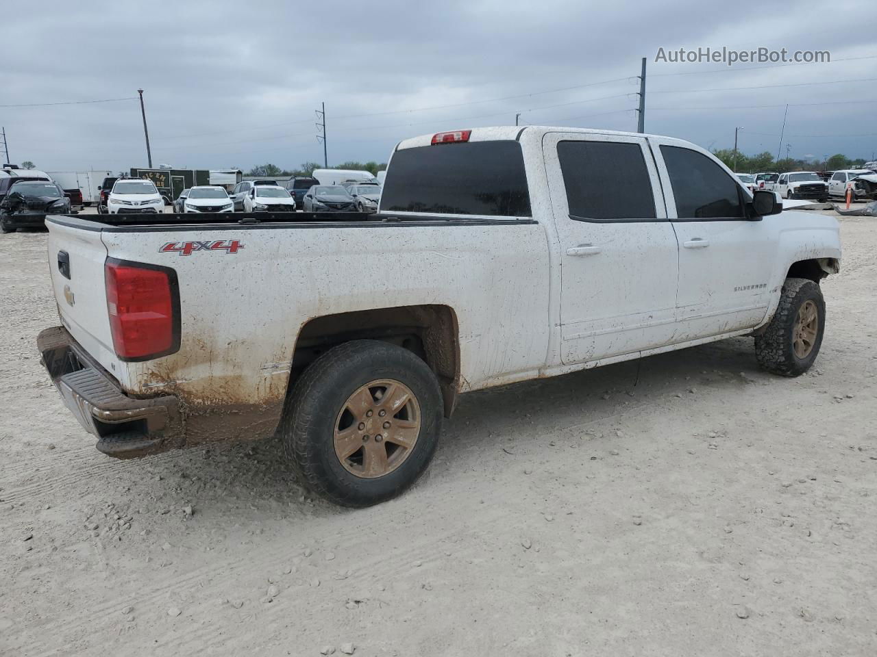 2015 Chevrolet Silverado K1500 Lt White vin: 3GCUKREC3FG155813