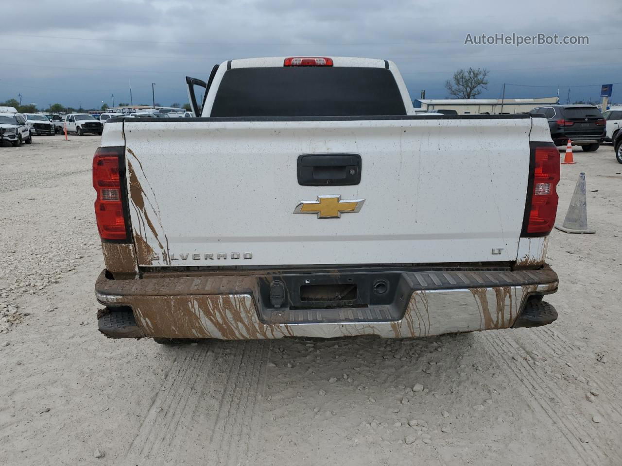 2015 Chevrolet Silverado K1500 Lt White vin: 3GCUKREC3FG155813