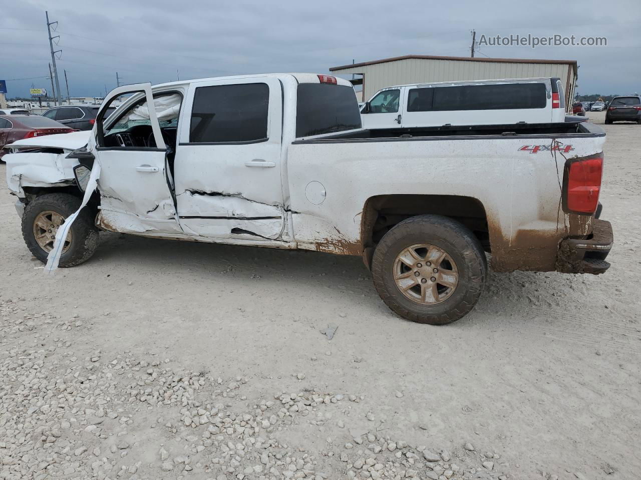 2015 Chevrolet Silverado K1500 Lt White vin: 3GCUKREC3FG155813