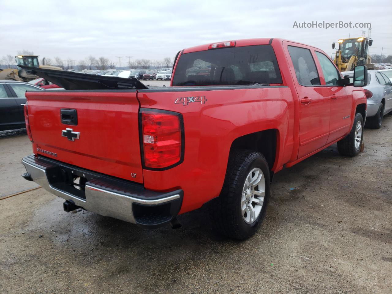 2018 Chevrolet Silverado K1500 Lt Red vin: 3GCUKREC3JG159904