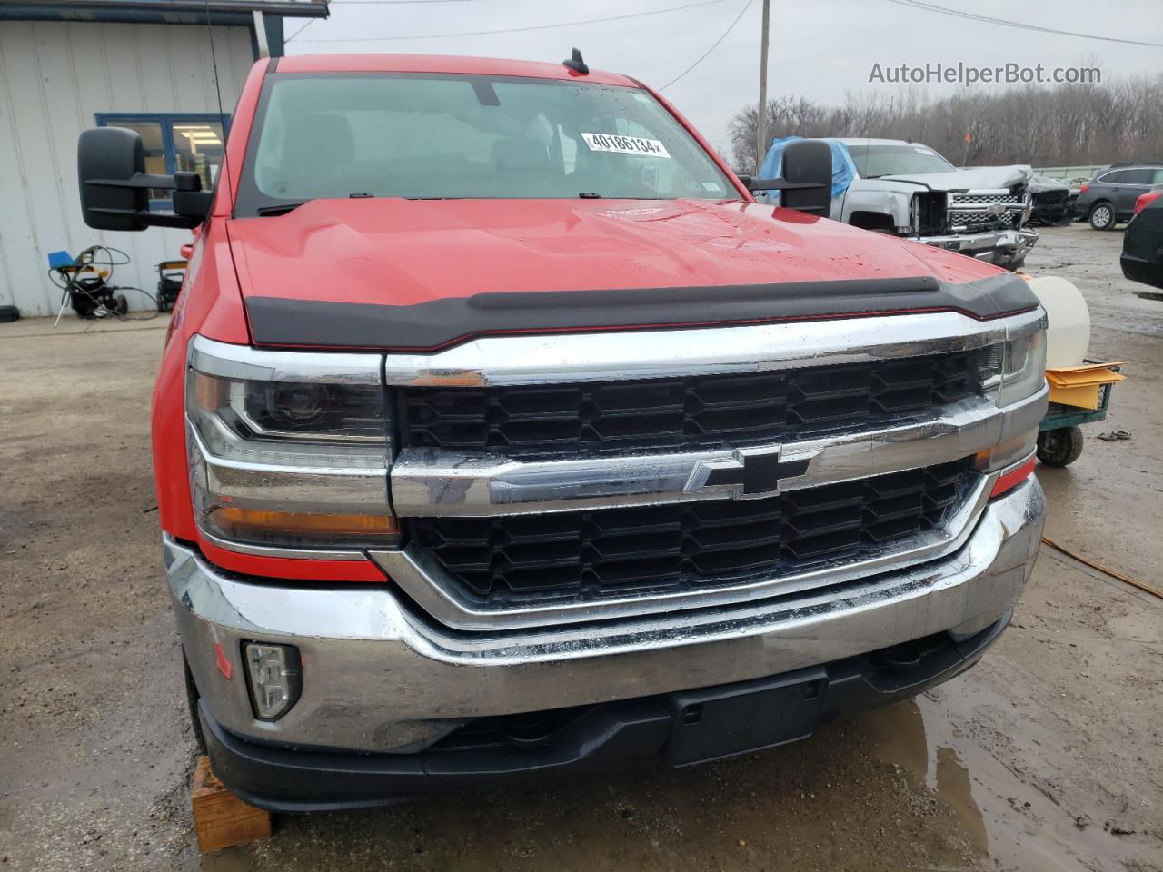 2018 Chevrolet Silverado K1500 Lt Red vin: 3GCUKREC3JG159904