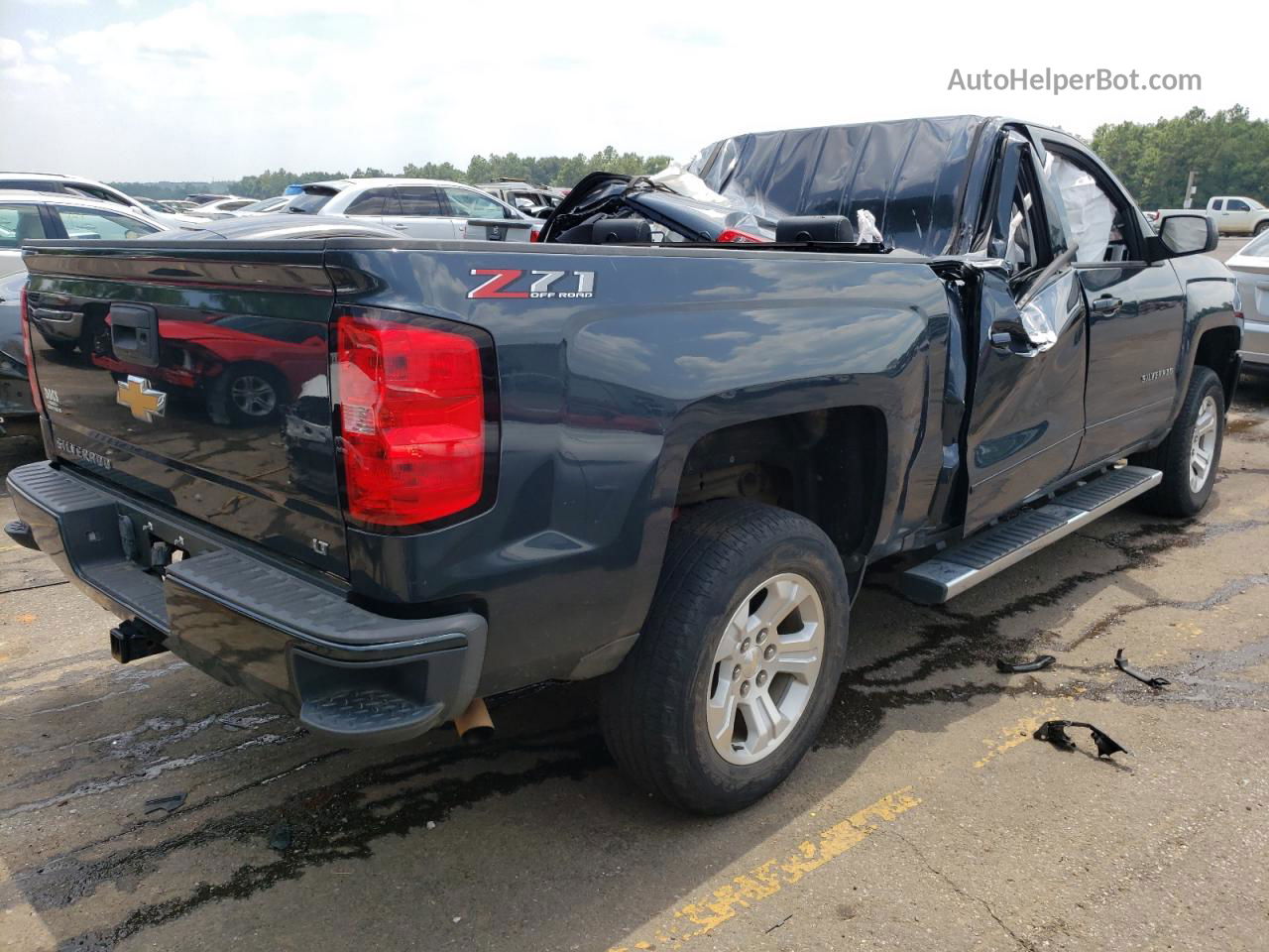 2018 Chevrolet Silverado K1500 Lt Серый vin: 3GCUKREC3JG196189