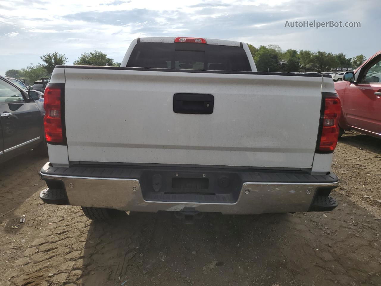 2015 Chevrolet Silverado K1500 Lt White vin: 3GCUKREC4FG436079