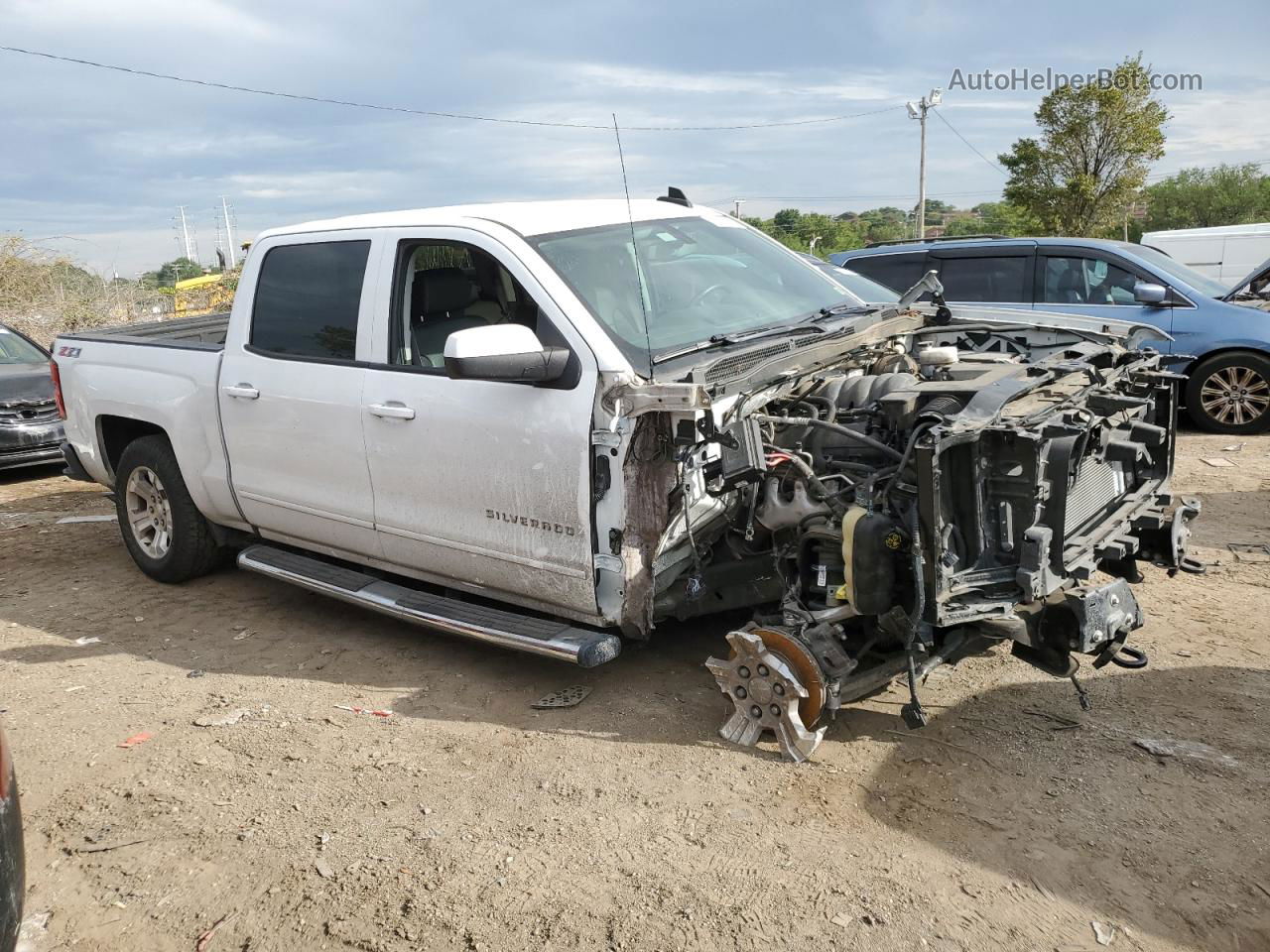 2015 Chevrolet Silverado K1500 Lt Белый vin: 3GCUKREC4FG436079