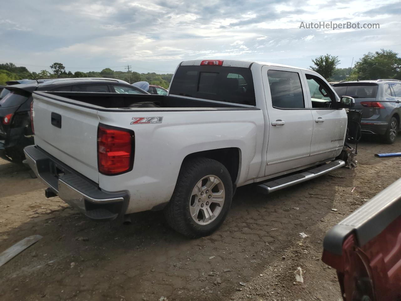 2015 Chevrolet Silverado K1500 Lt Белый vin: 3GCUKREC4FG436079