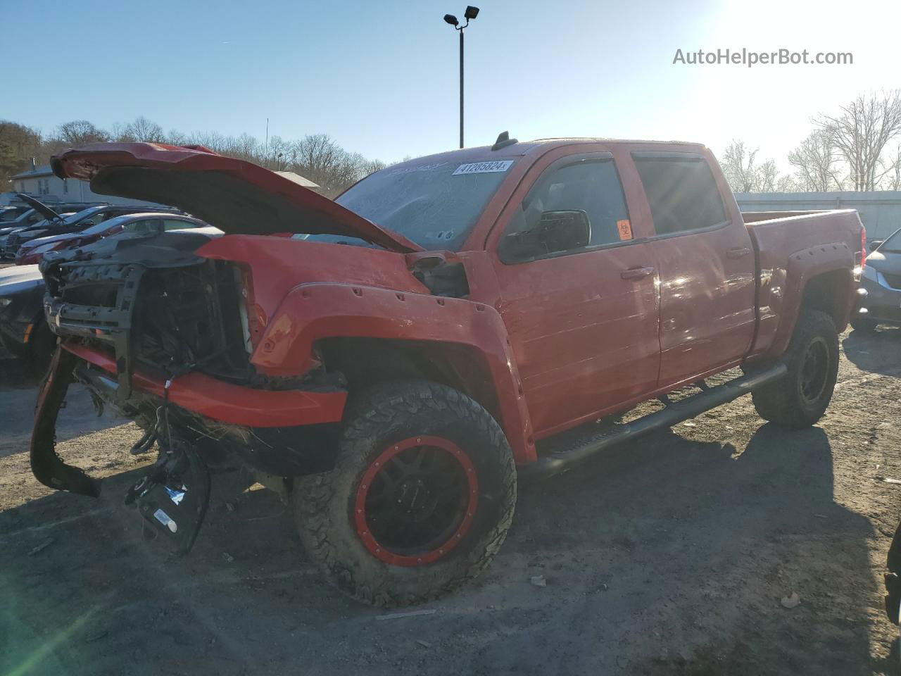 2015 Chevrolet Silverado K1500 Lt Red vin: 3GCUKREC4FG456204