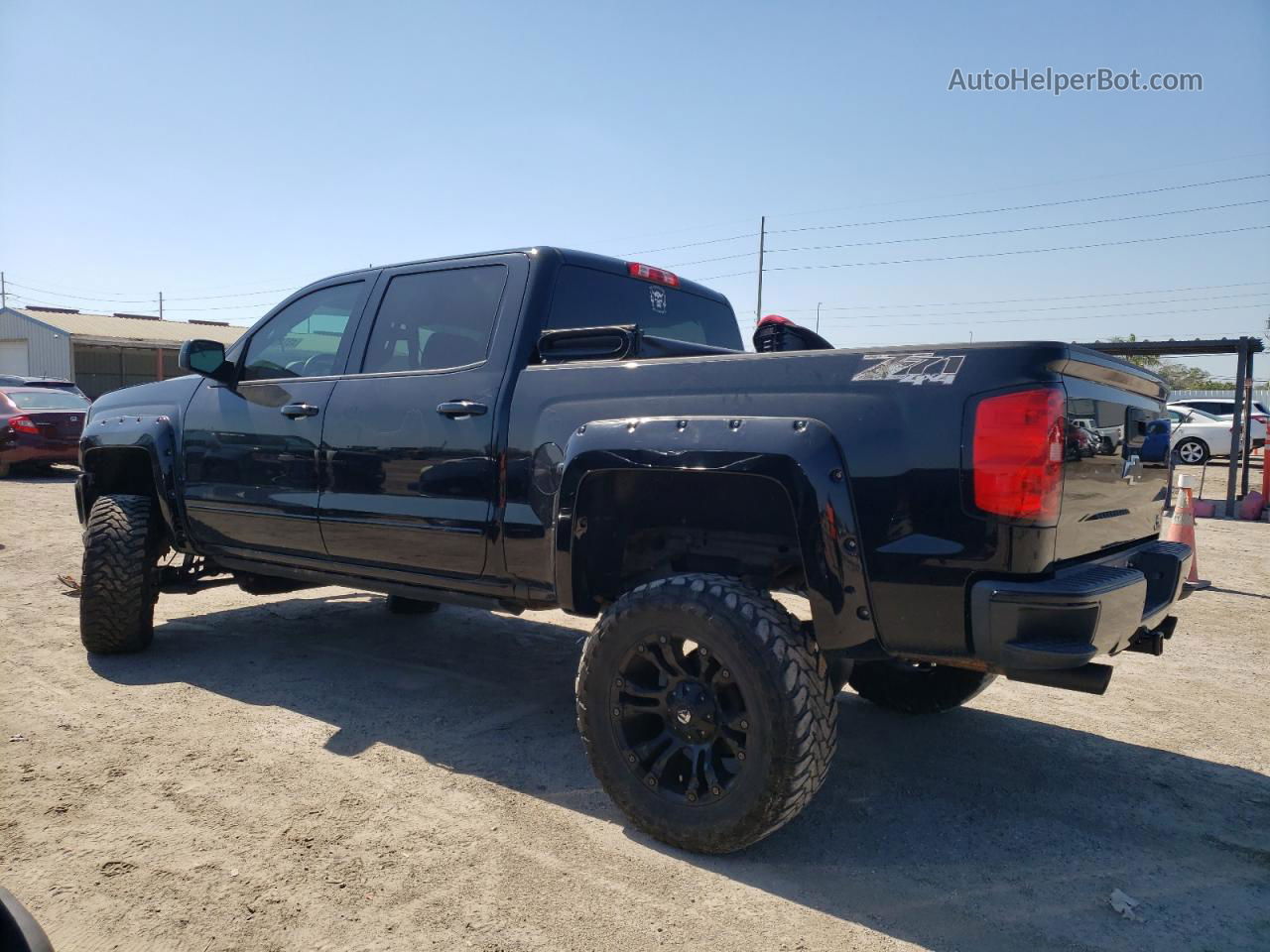 2016 Chevrolet Silverado K1500 Lt Black vin: 3GCUKREC4GG286718