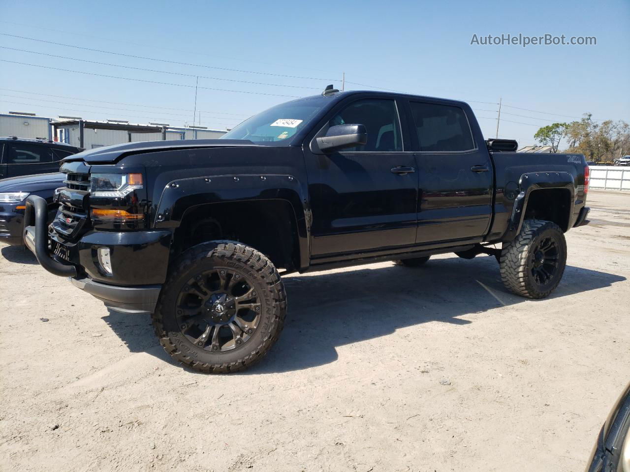 2016 Chevrolet Silverado K1500 Lt Black vin: 3GCUKREC4GG286718