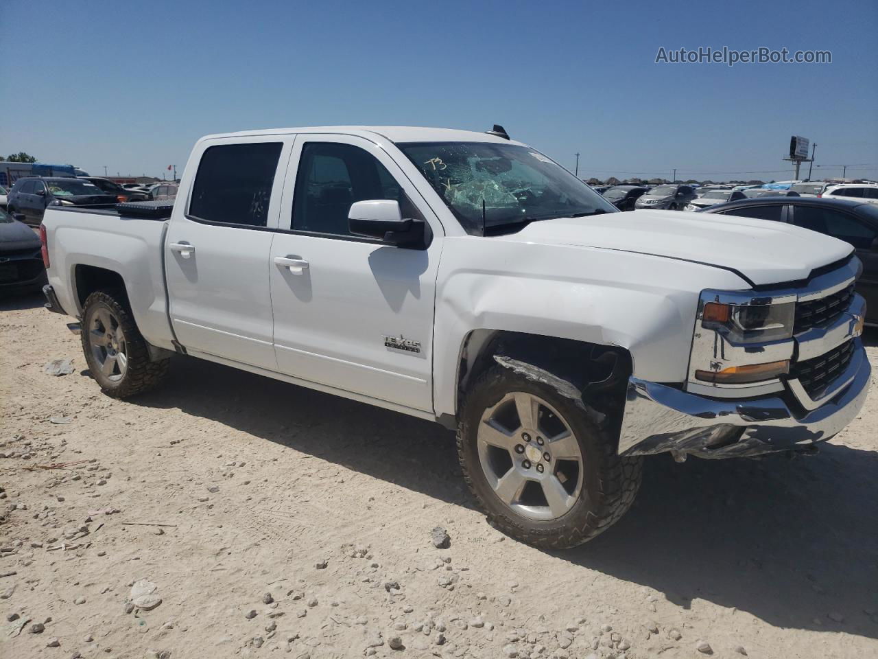 2016 Chevrolet Silverado K1500 Lt White vin: 3GCUKREC4GG334993