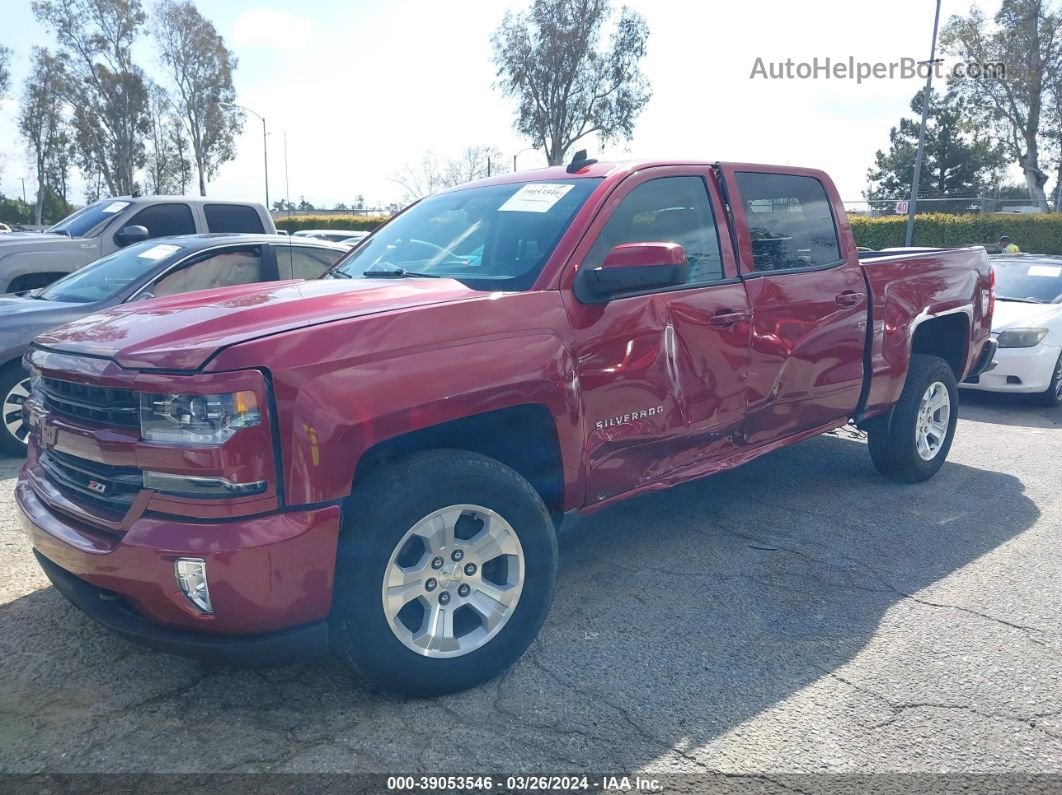 2018 Chevrolet Silverado 1500 2lt Red vin: 3GCUKREC4JG600360