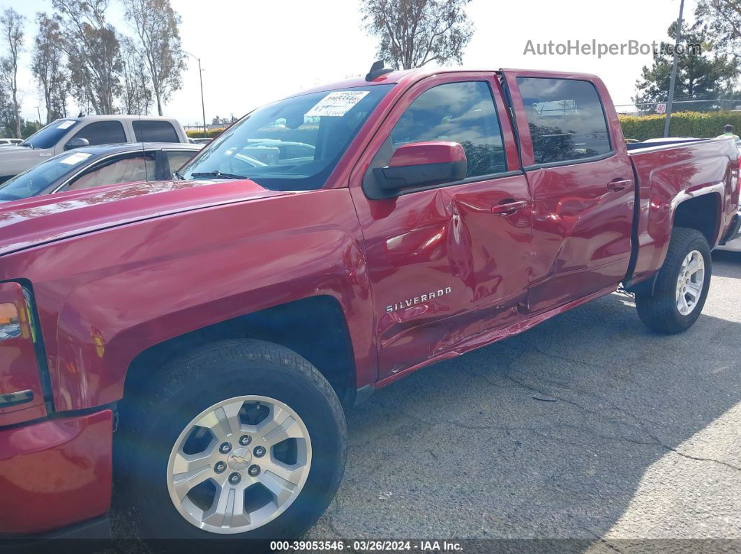 2018 Chevrolet Silverado 1500 2lt Red vin: 3GCUKREC4JG600360