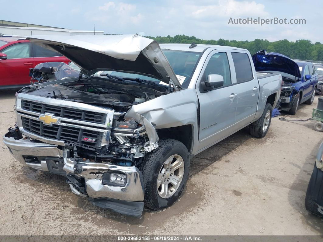 2015 Chevrolet Silverado 1500 2lt Silver vin: 3GCUKREC5FG282370