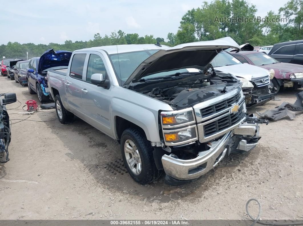 2015 Chevrolet Silverado 1500 2lt Silver vin: 3GCUKREC5FG282370