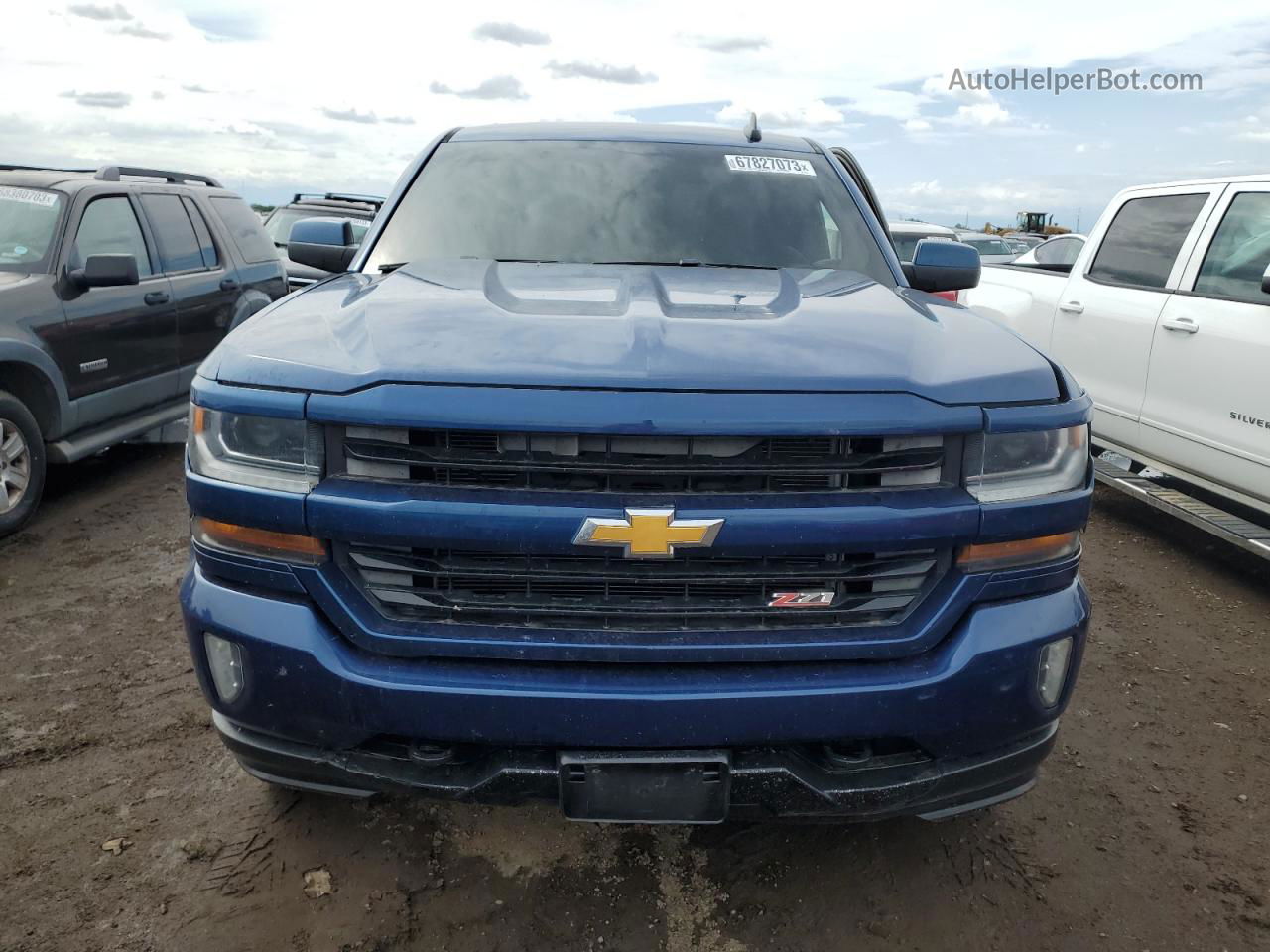 2016 Chevrolet Silverado K1500 Lt Blue vin: 3GCUKREC5GG219299