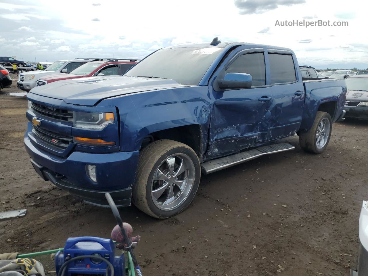 2016 Chevrolet Silverado K1500 Lt Blue vin: 3GCUKREC5GG219299