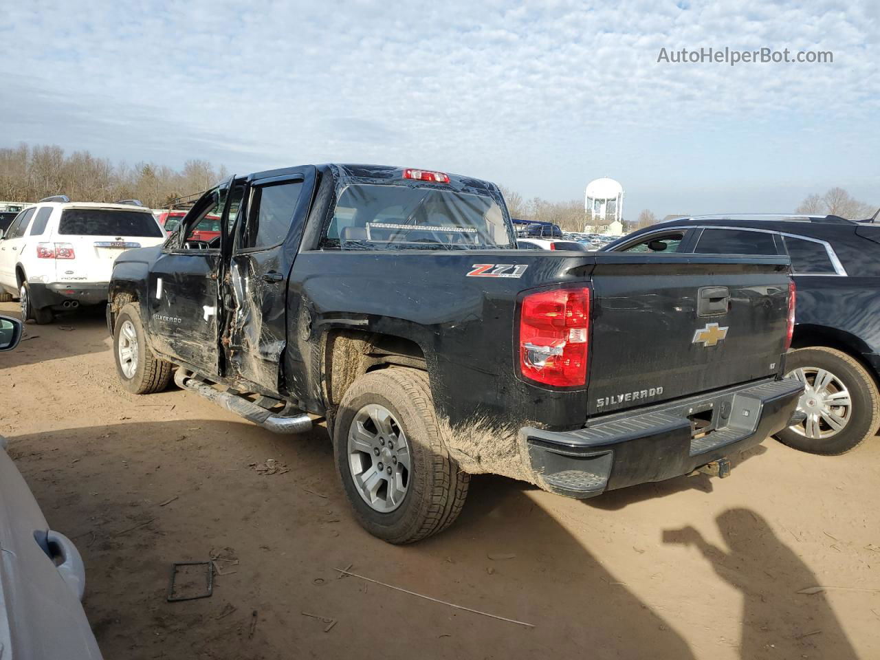 2016 Chevrolet Silverado K1500 Lt Черный vin: 3GCUKREC5GG220906