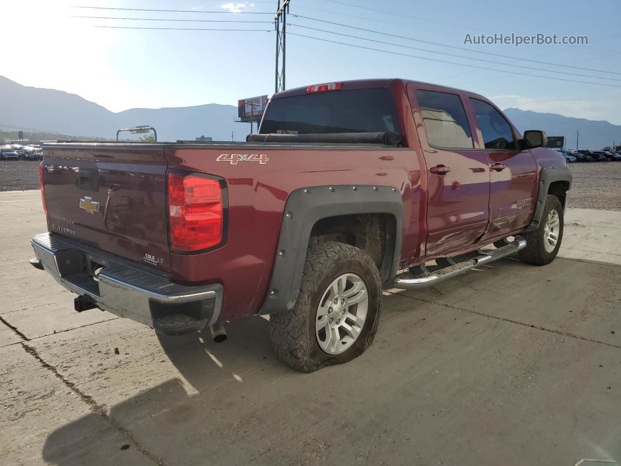 2016 Chevrolet Silverado K1500 Lt Maroon vin: 3GCUKREC5GG253517