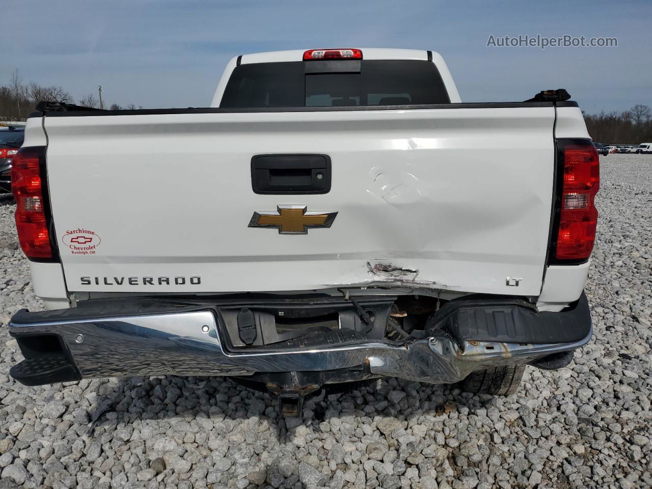 2016 Chevrolet Silverado K1500 Lt Белый vin: 3GCUKREC5GG341404