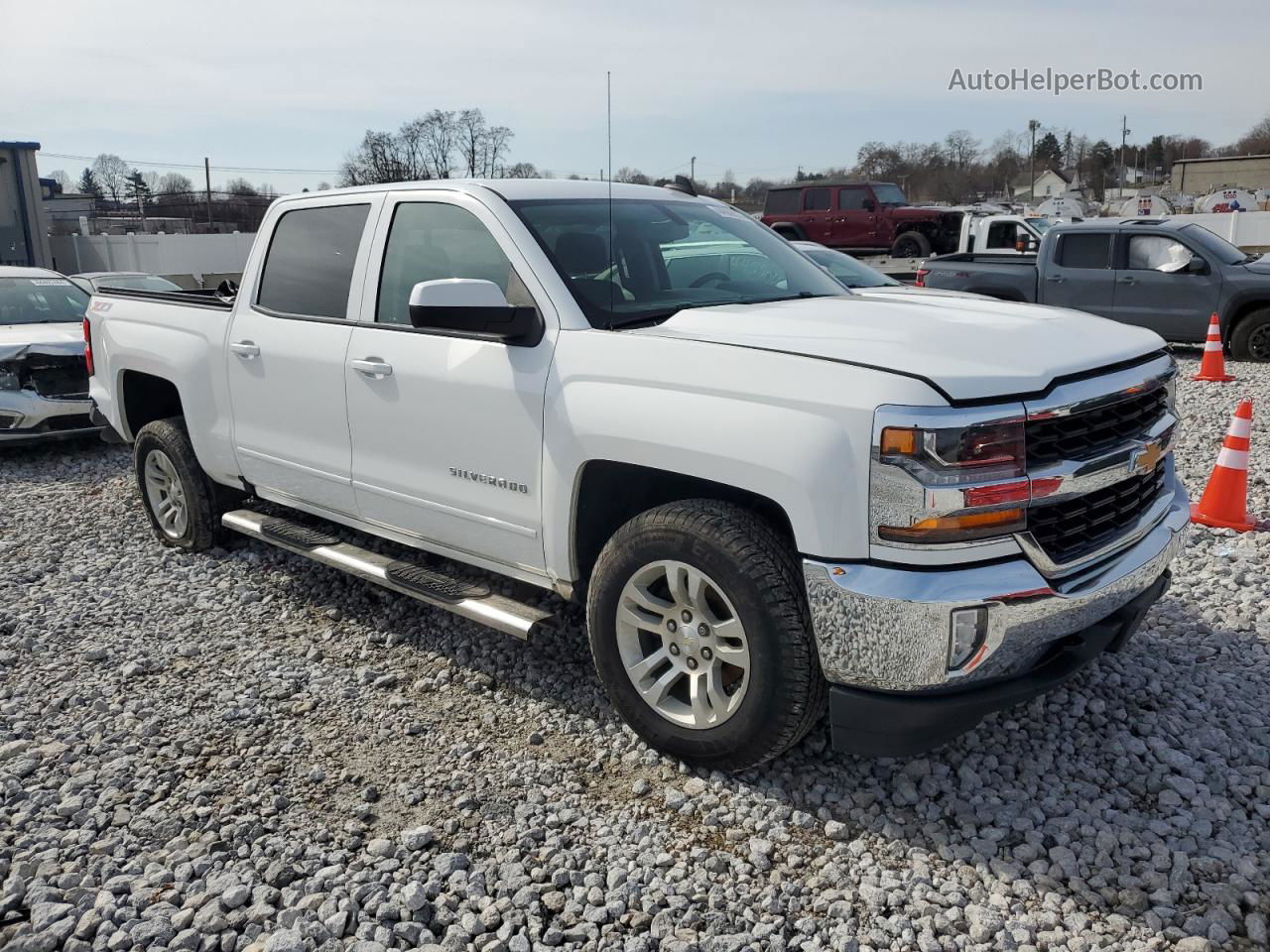 2016 Chevrolet Silverado K1500 Lt Белый vin: 3GCUKREC5GG341404