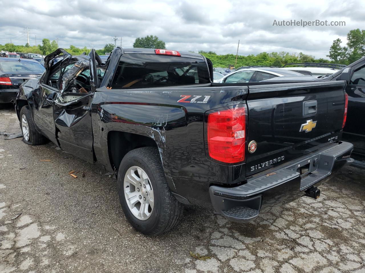 2018 Chevrolet Silverado K1500 Lt Black vin: 3GCUKREC5JG565649