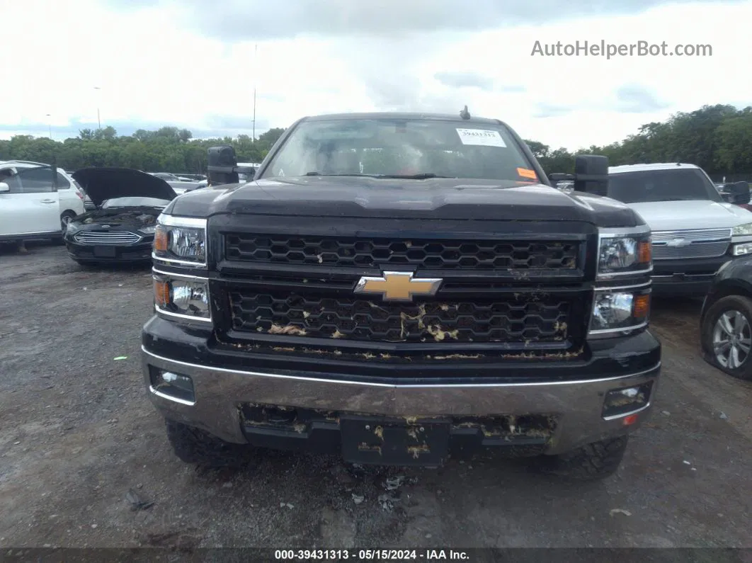 2015 Chevrolet Silverado 1500 1lt Black vin: 3GCUKREC6FG122059