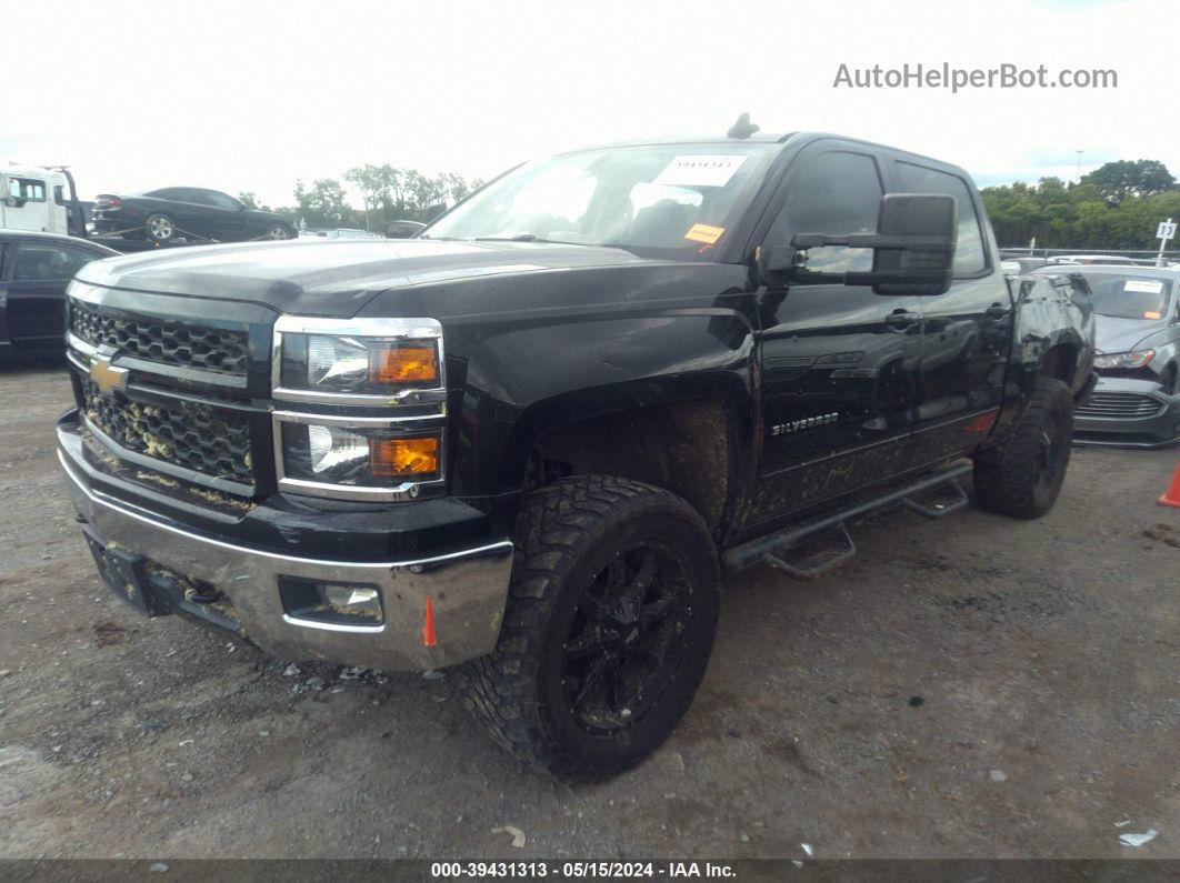 2015 Chevrolet Silverado 1500 1lt Black vin: 3GCUKREC6FG122059