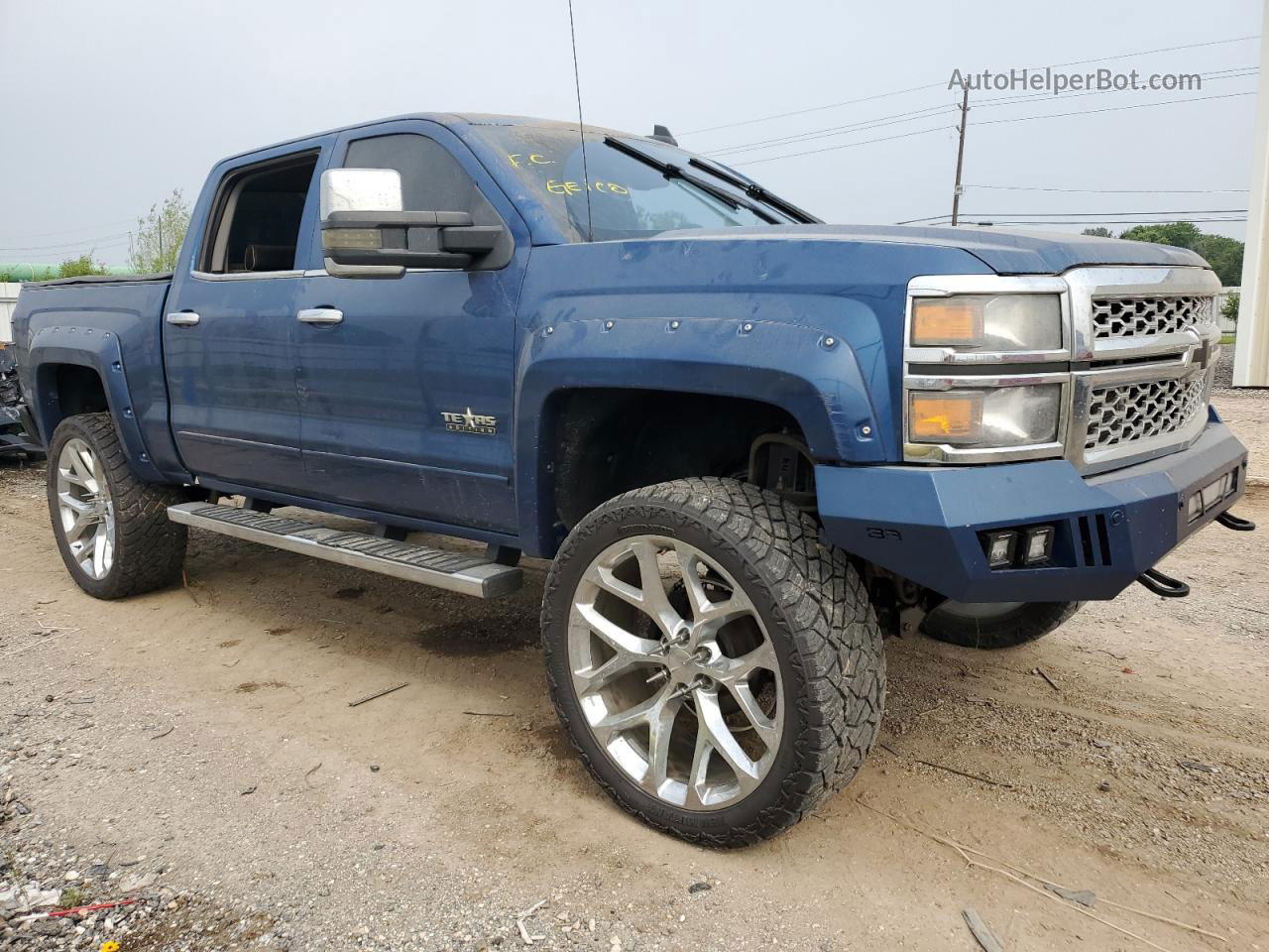 2015 Chevrolet Silverado K1500 Lt Синий vin: 3GCUKREC6FG160598