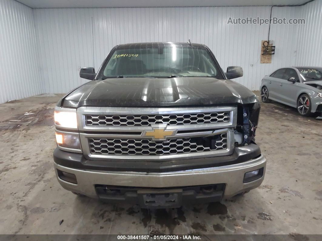 2015 Chevrolet Silverado 1500 1lt Black vin: 3GCUKREC6FG379674