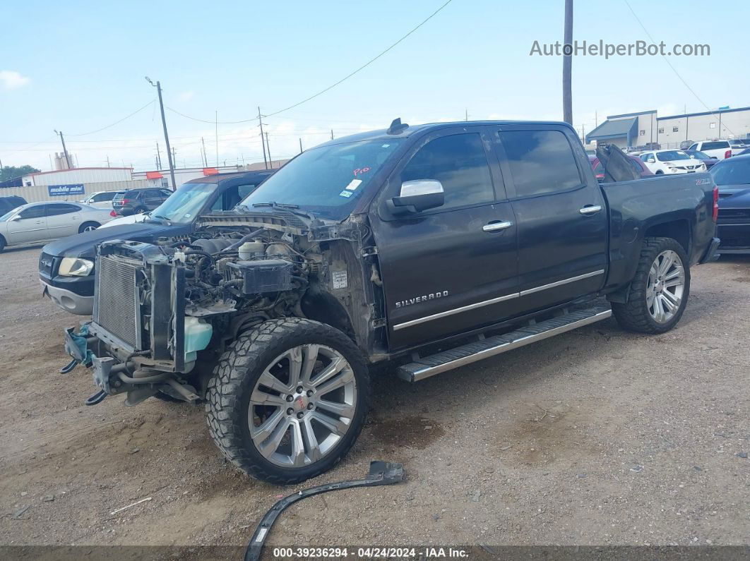 2016 Chevrolet Silverado 1500 2lt Black vin: 3GCUKREC6GG175216