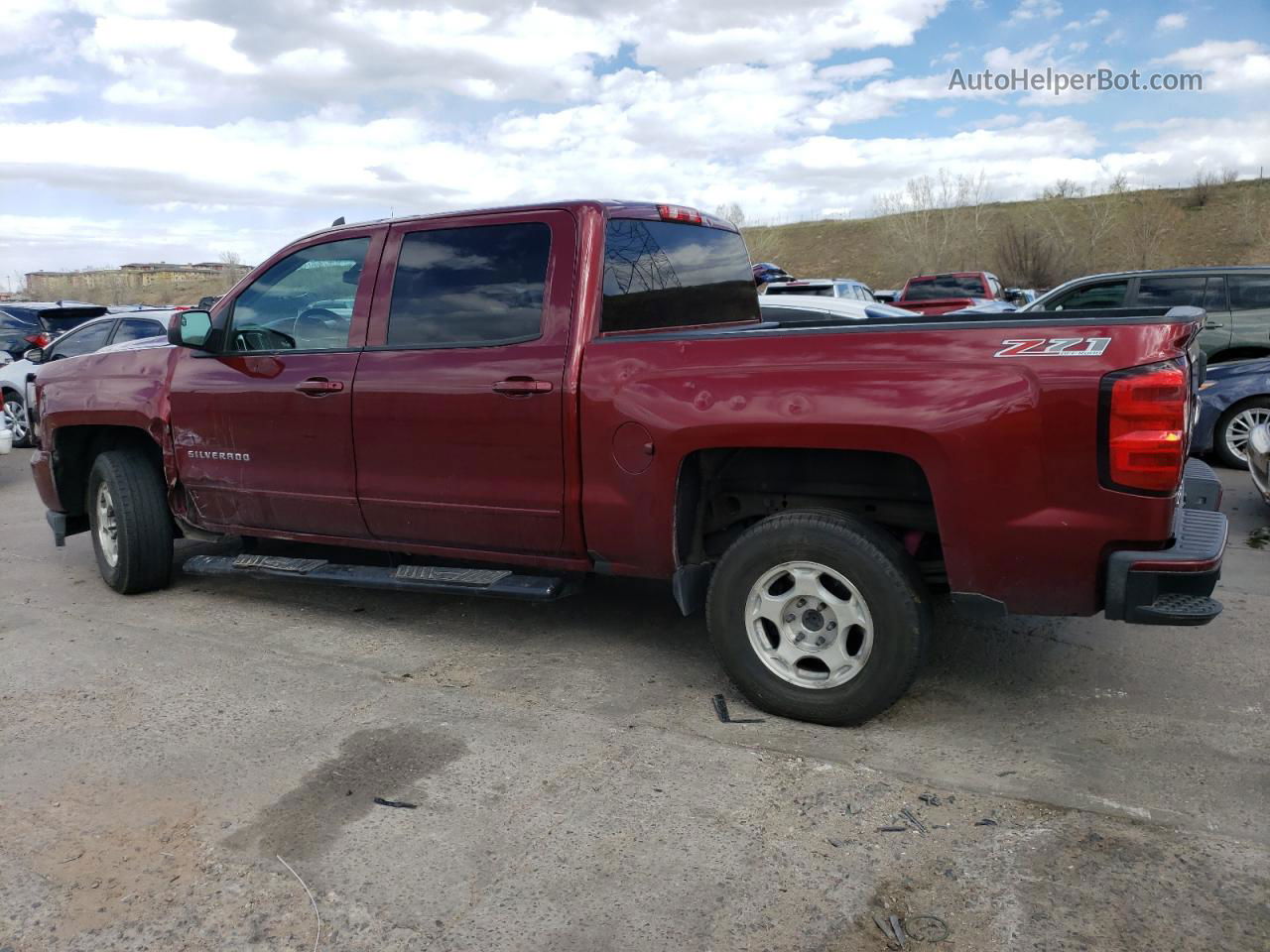 2016 Chevrolet Silverado K1500 Lt Maroon vin: 3GCUKREC6GG189391