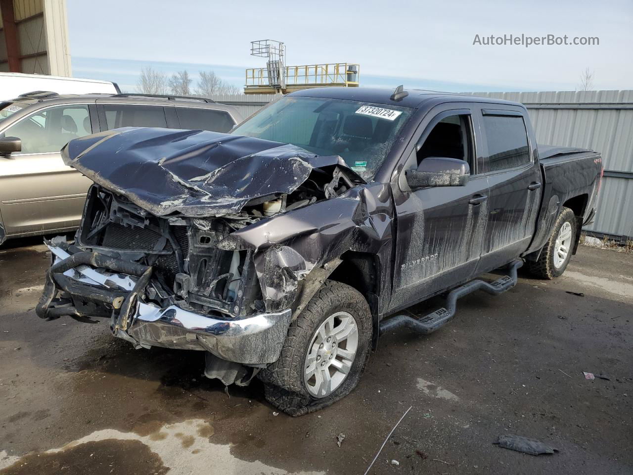 2016 Chevrolet Silverado K1500 Lt Gray vin: 3GCUKREC6GG274893