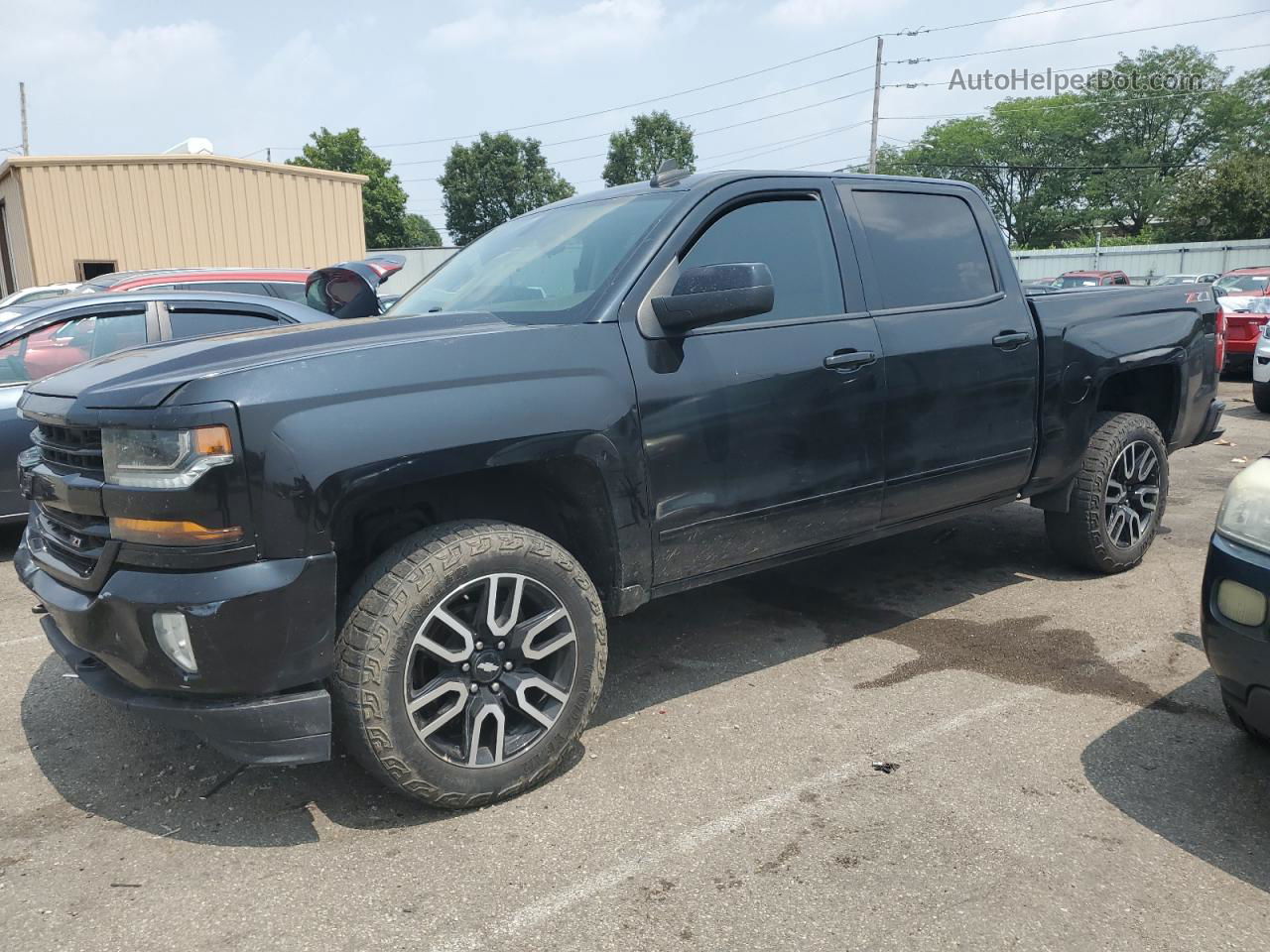 2018 Chevrolet Silverado K1500 Lt Black vin: 3GCUKREC6JG145768