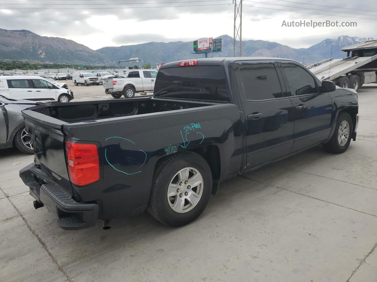 2018 Chevrolet Silverado K1500 Lt Черный vin: 3GCUKREC6JG268941