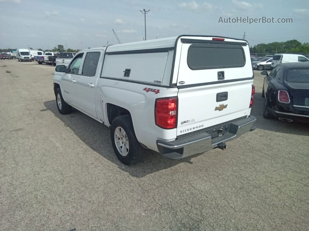 2018 Chevrolet Silverado K1500 Lt White vin: 3GCUKREC6JG483431