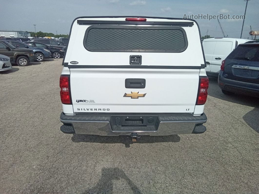 2018 Chevrolet Silverado K1500 Lt White vin: 3GCUKREC6JG483431