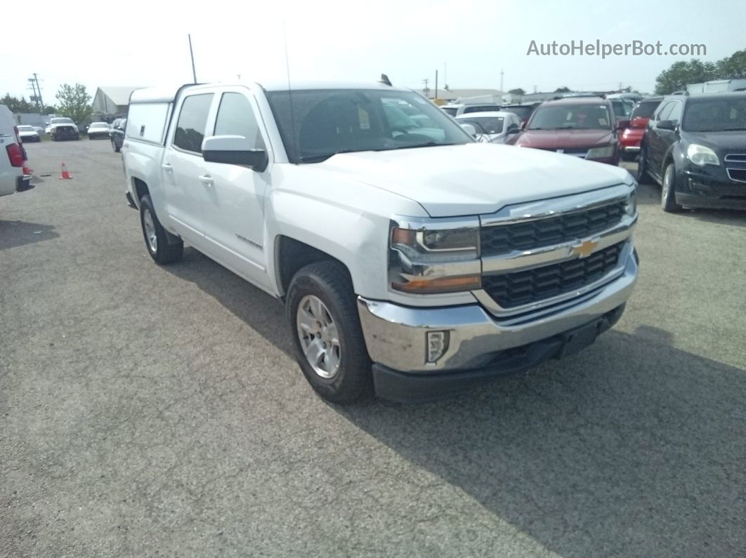 2018 Chevrolet Silverado K1500 Lt White vin: 3GCUKREC6JG483431