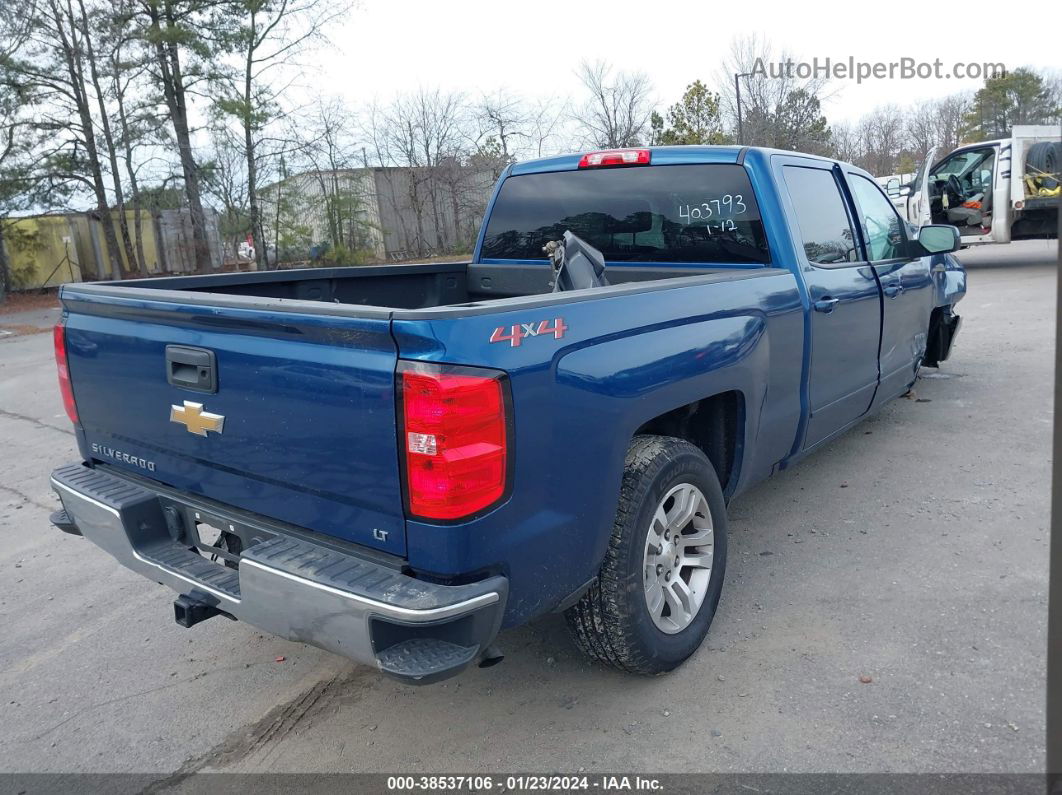 2018 Chevrolet Silverado 1500 1lt Blue vin: 3GCUKREC6JG513950