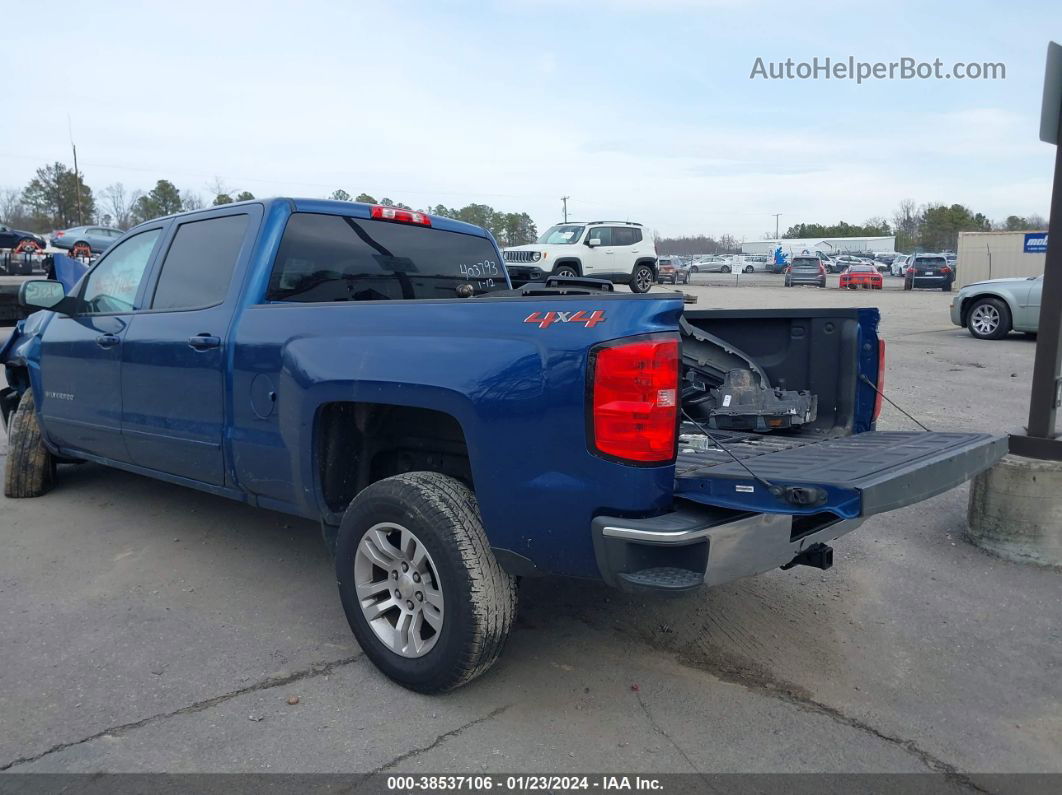 2018 Chevrolet Silverado 1500 1lt Blue vin: 3GCUKREC6JG513950