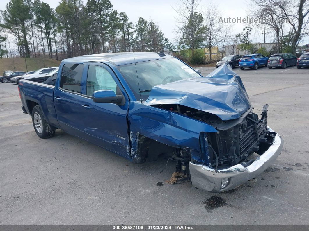 2018 Chevrolet Silverado 1500 1lt Blue vin: 3GCUKREC6JG513950