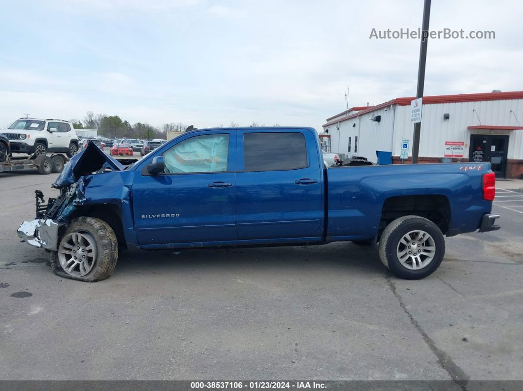 2018 Chevrolet Silverado 1500 1lt Blue vin: 3GCUKREC6JG513950