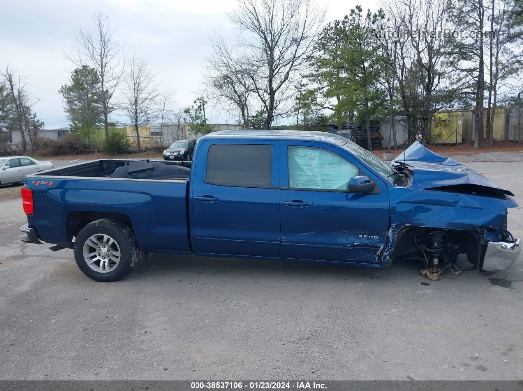 2018 Chevrolet Silverado 1500 1lt Blue vin: 3GCUKREC6JG513950