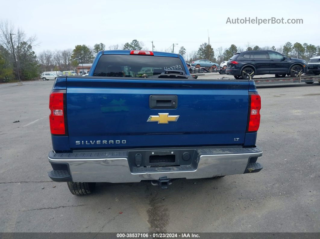 2018 Chevrolet Silverado 1500 1lt Blue vin: 3GCUKREC6JG513950