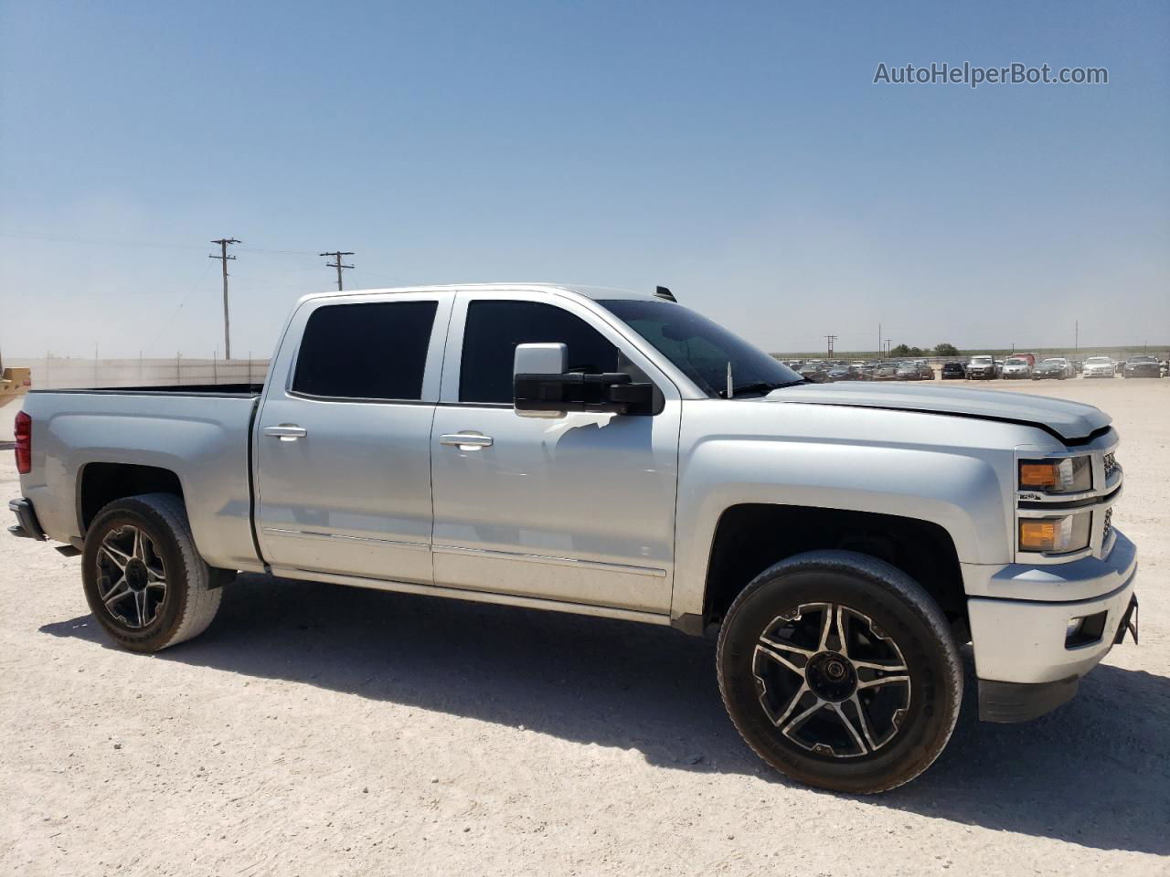 2015 Chevrolet Silverado K1500 Lt Silver vin: 3GCUKREC7FG107716